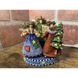 Christmas Music Box Ornament Faithful Friends Forever Ornament Angels